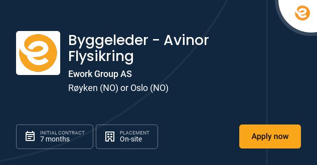 Byggeleder - Avinor Flysikring