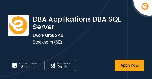 DBA Applikations DBA SQL Server