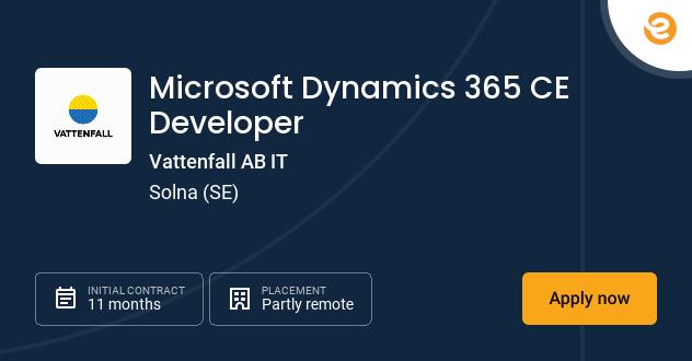 Microsoft Dynamics 365 CE Developer...