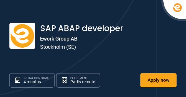 SAP ABAP developer