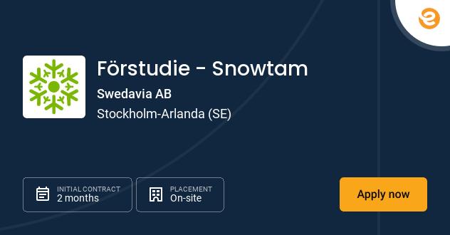 Förstudie - Snowtam