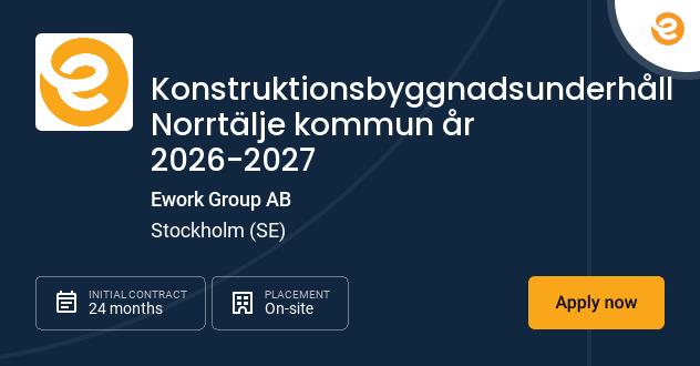 Konstruktionsbyggnadsunderhåll Norr...