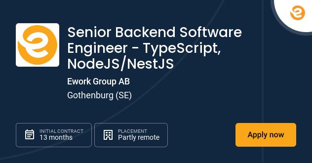 Senior Backend Software Engineer