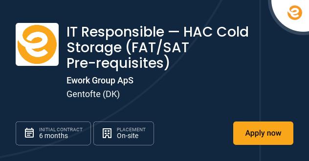 IT Responsible — HAC Cold Storage