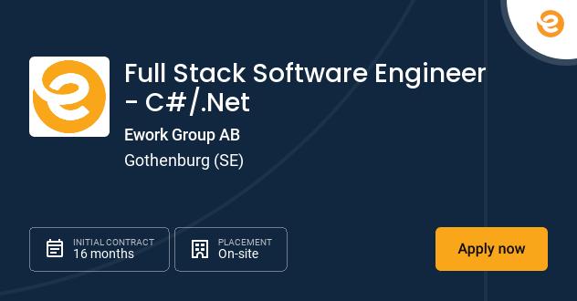 Full Stack Software Engineer - C#/....