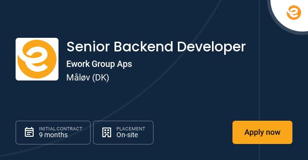Senior Backend Developer