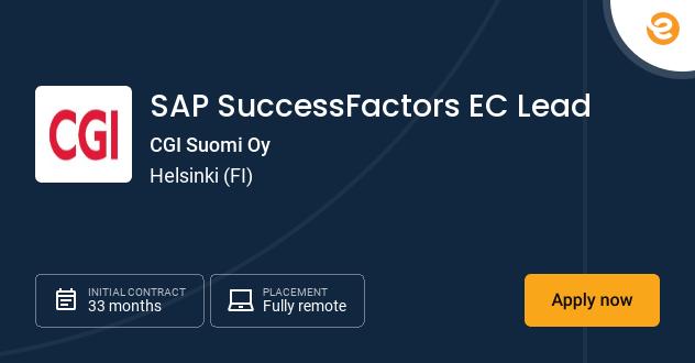 SAP SuccessFactors EC Lead