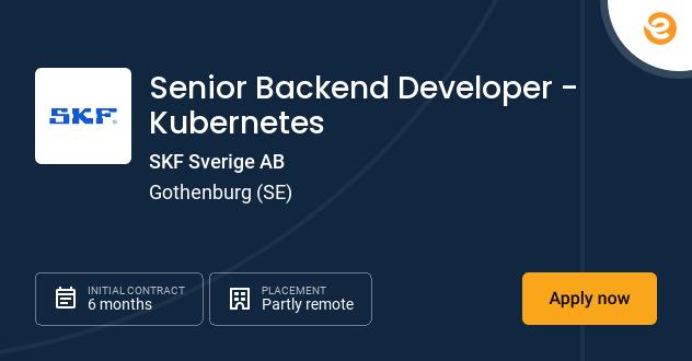Senior Backend Developer - Kubernet...